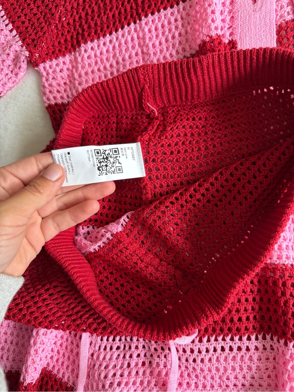 Tankaneo Knit Set Women’s Medium Red Pink - Picture 5 of 9